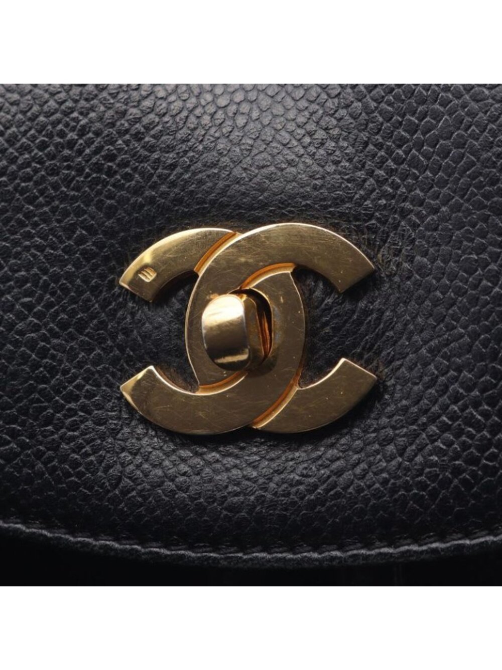 Chanel Rucksack Sac Backpack Triple Chain Black Calf - Picture 9 of 10